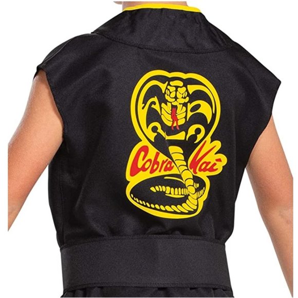 Adult Mens COBRA KAI Karate Kid Halloween Costume Size Lar 36/38 uniform Gi NWT - Picture 3 of 4